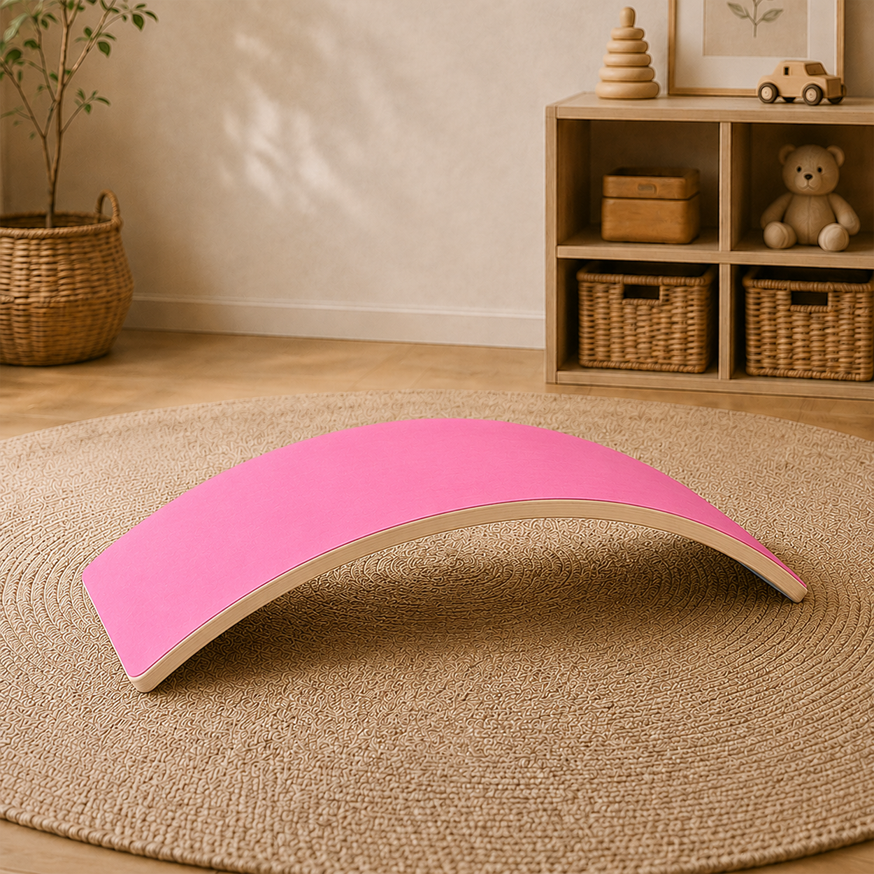 balans bord roze